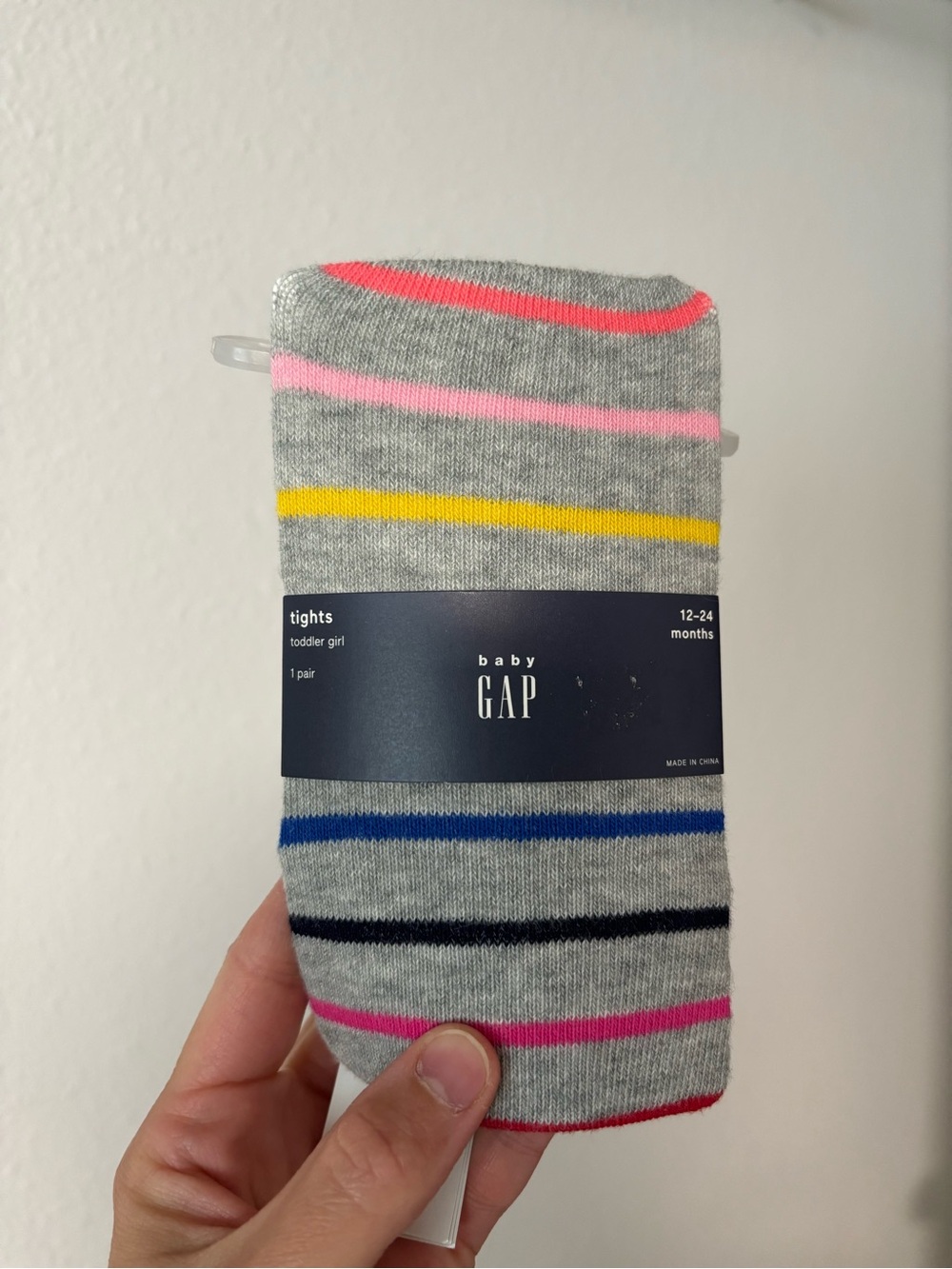 NWT GAP Toddler Girl Rainbow Striped Tights